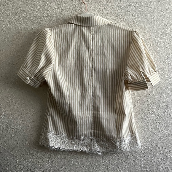Sandro Blouse with Lace detailing size 8 - Picture 2 of 5